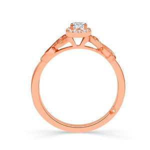 Diamond Bridal Set 0.25 ct tw 10k Rose Gold