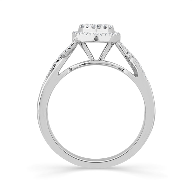 Diamond Bridal Set 0.4 ct tw 10k White Gold