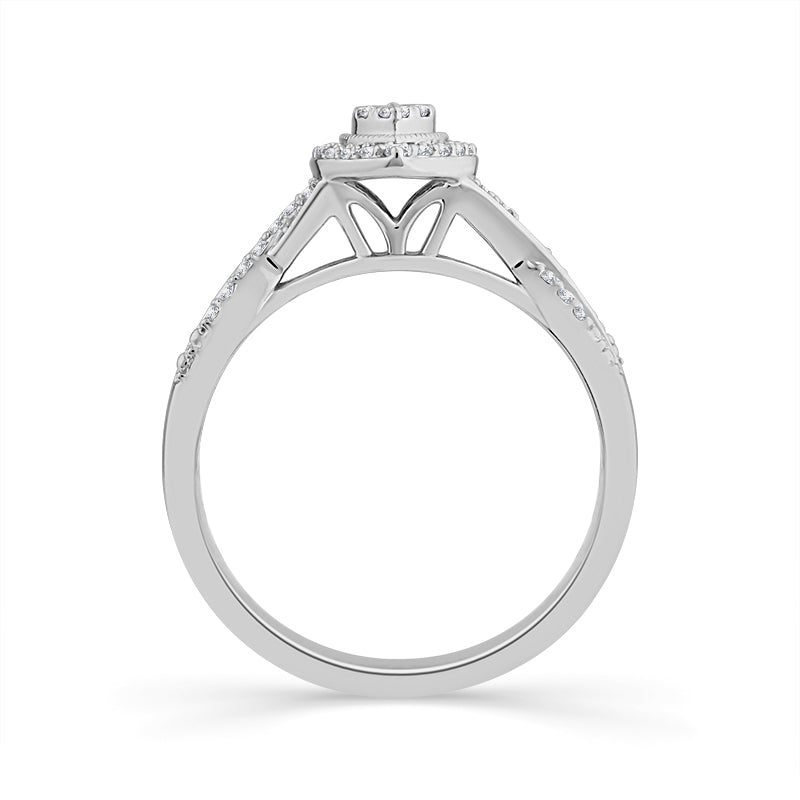 Diamond Bridal Set 0.4 ct tw 10k White Gold