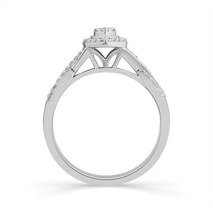 Diamond Bridal Set 0.4 ct tw 10k White Gold