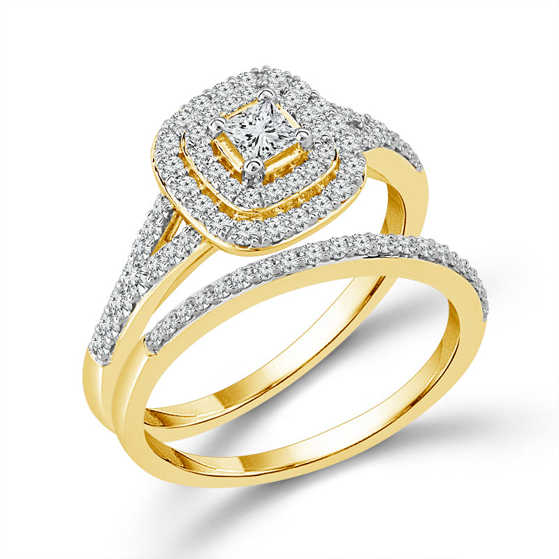 Diamond Bridal Set 0.63 ct tw 10k White Gold