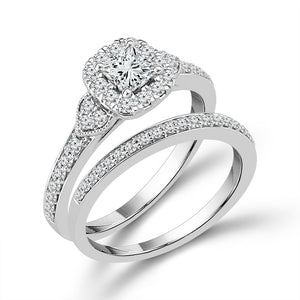 Diamond Bridal Set 0.75 ct tw 10k White Gold