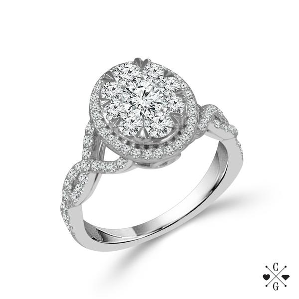 Diamond Engagement Ring 1 ct tw 14k White Gold