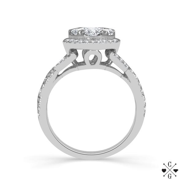 Diamond Engagement Ring 1 ct tw 14k White Gold