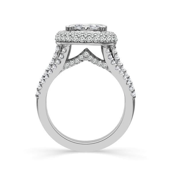Diamond Engagement Ring 1.75 ct tw 14k White Gold
