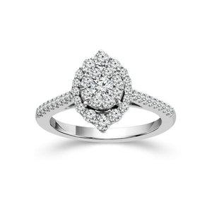 Diamond Engagement Ring 0.75 ct tw 14k White Gold