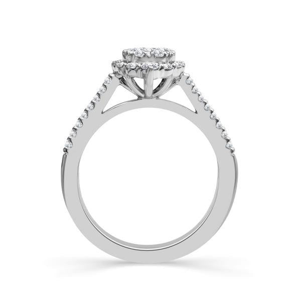 Diamond Engagement Ring 0.75 ct tw 14k White Gold