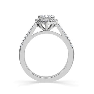 Diamond Engagement Ring 0.75 ct tw 14k White Gold