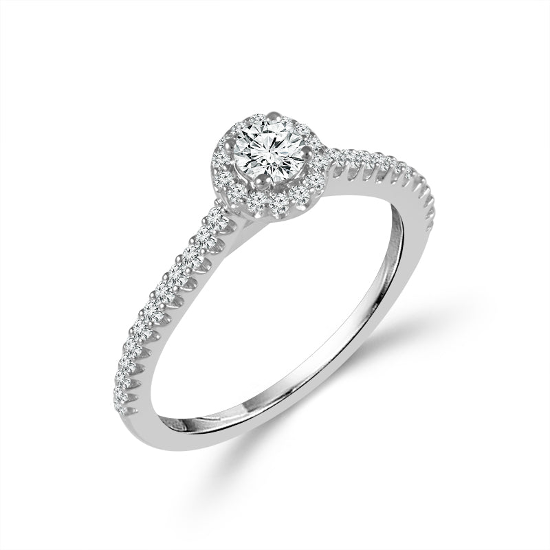 Diamond Engagement Ring 0.5 ct tw 14k White Gold