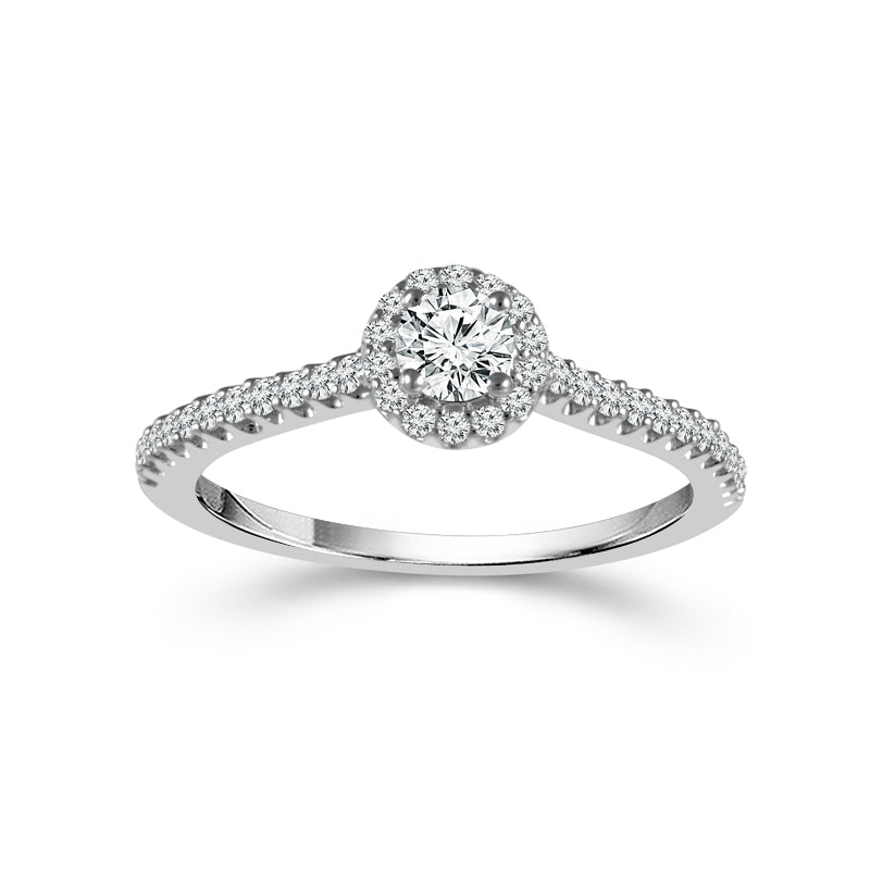 Diamond Engagement Ring 0.5 ct tw 14k White Gold