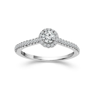 Diamond Engagement Ring 0.5 ct tw 14k White Gold