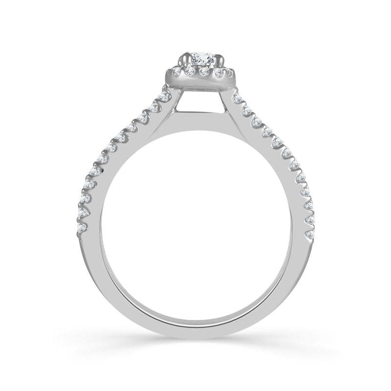 Diamond Engagement Ring 0.5 ct tw 14k White Gold