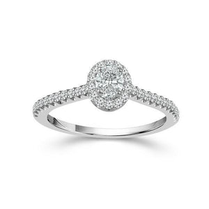 Diamond Engagement Ring 0.5 ct tw 14k White Gold