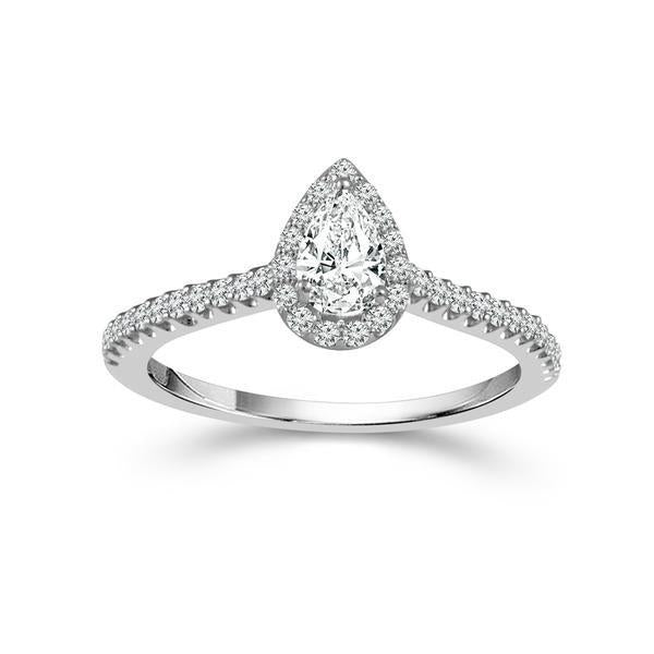 Diamond Engagement Ring 0.5 ct tw 14k White Gold