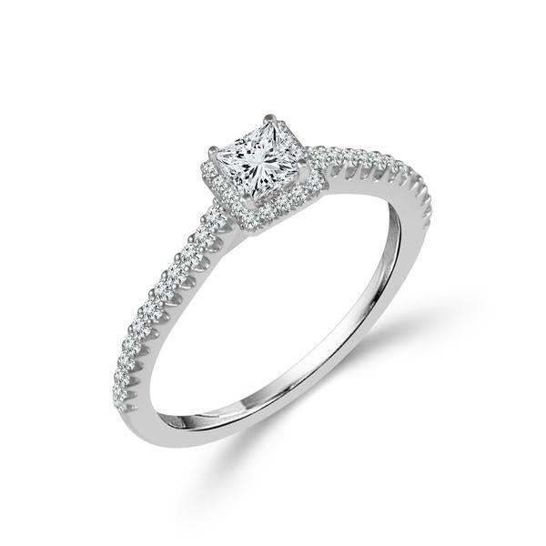 Diamond Engagement Ring 0.5 ct tw 14k White Gold