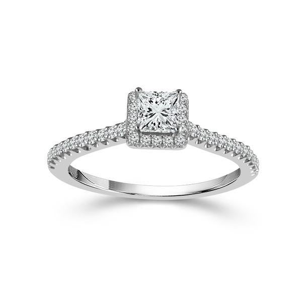 Diamond Engagement Ring 0.5 ct tw 14k White Gold