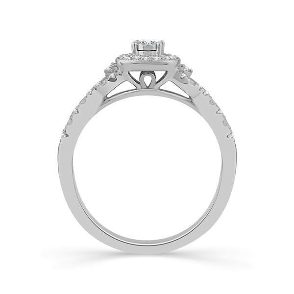 Diamond Engagement Ring 0.25 ct tw 10k White Gold