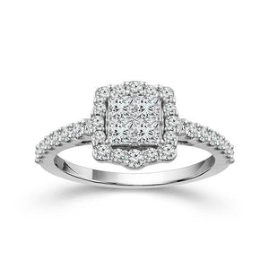 Diamond Engagement Ring 1 ct tw 14k White Gold