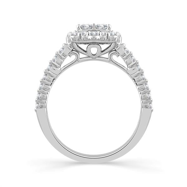 Diamond Engagement Ring 1 ct tw 14k White Gold