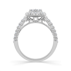 Diamond Engagement Ring 1 ct tw 14k White Gold