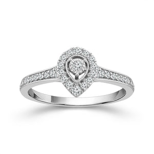 Diamond Engagement Ring 0.25 ct tw 10k White Gold
