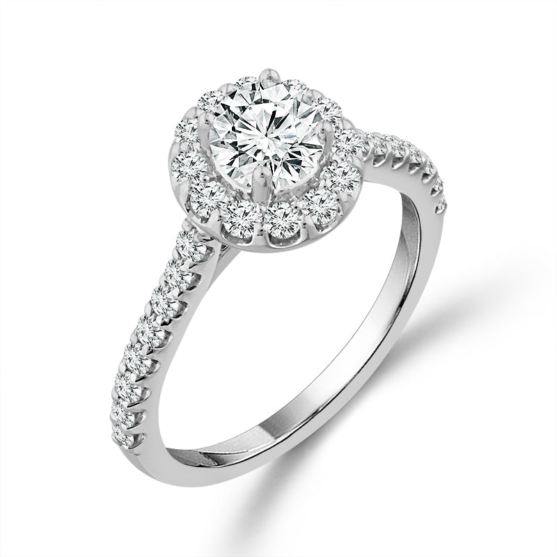 Diamond Engagement Ring 1 ct tw 14k White Gold