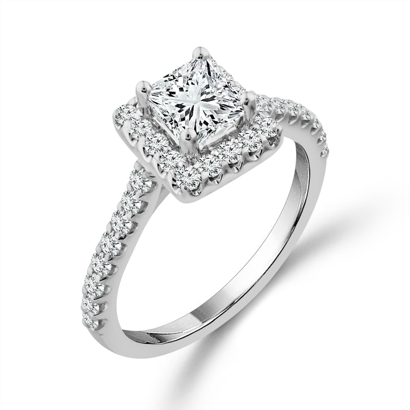 Diamond Engagement Ring 1 ct tw 14k White Gold