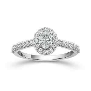Diamond Engagement Ring 1 ct tw 14k White Gold