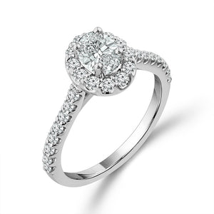 Diamond Engagement Ring 1 ct tw 14k White Gold