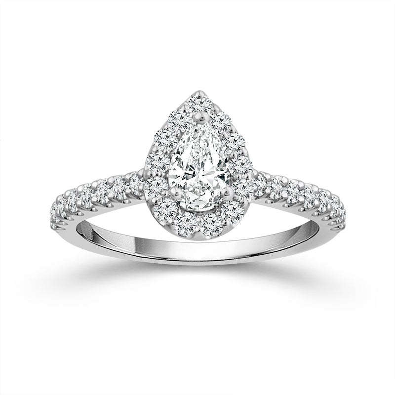 Diamond Engagement Ring 1 ct tw 14k White Gold