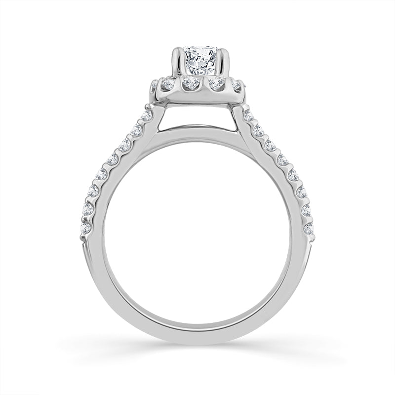 Diamond Engagement Ring 1 ct tw 14k White Gold