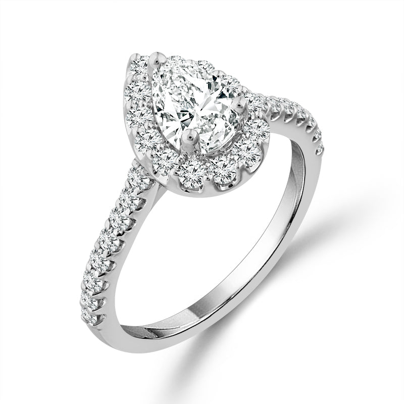 Diamond Engagement Ring 1 ct tw 14k White Gold