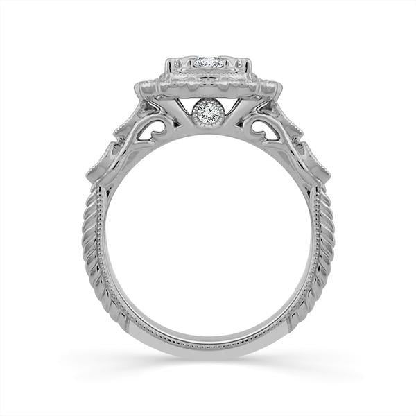 Diamond Engagement Ring 0.63 ct tw 14k White Gold