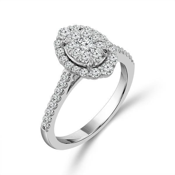 Diamond Engagement Ring 0.75 ct tw 14k White Gold