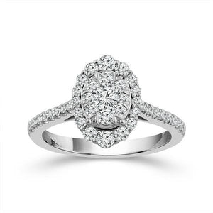 Diamond Engagement Ring 0.75 ct tw 14k White Gold