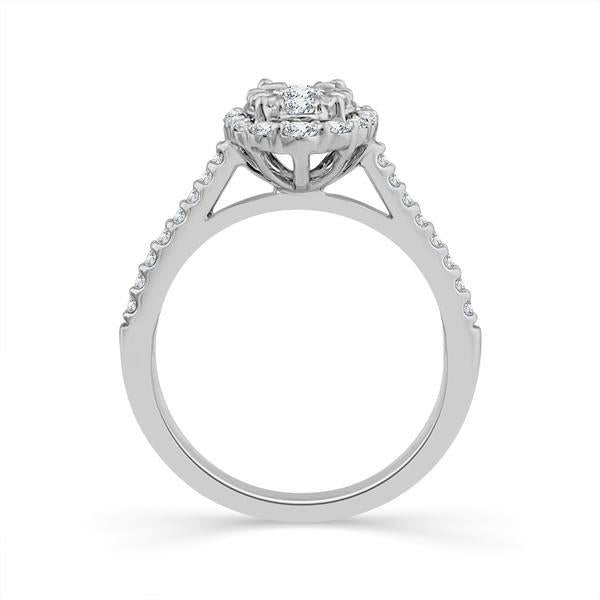 Diamond Engagement Ring 0.75 ct tw 14k White Gold