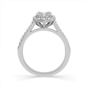 Diamond Engagement Ring 0.75 ct tw 14k White Gold