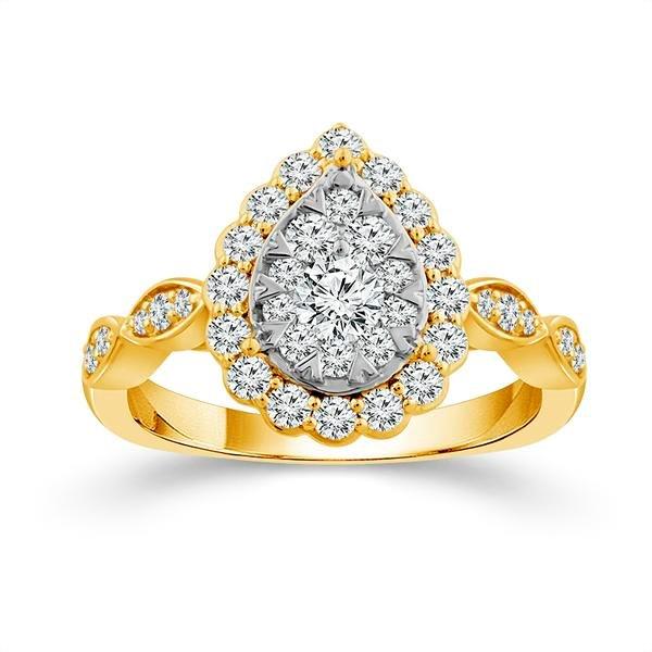 Diamond Engagement Ring 1 ct tw 14k Yellow Gold