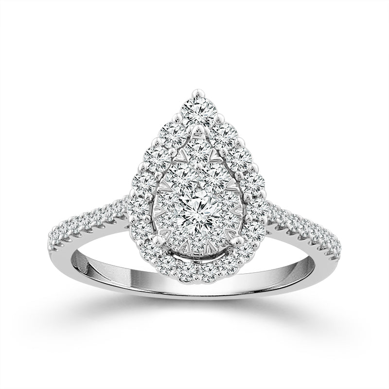 Diamond Engagement Ring 0.75 ct tw 14k White Gold