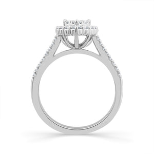 Diamond Engagement Ring 0.75 ct tw 14k White Gold