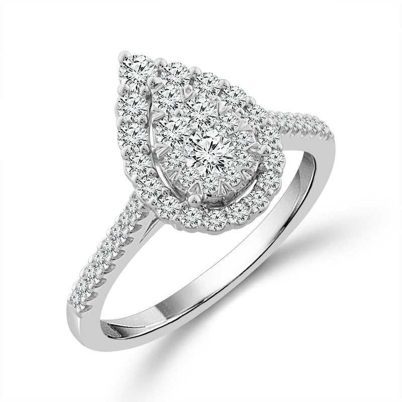 Diamond Engagement Ring 0.75 ct tw 14k White Gold