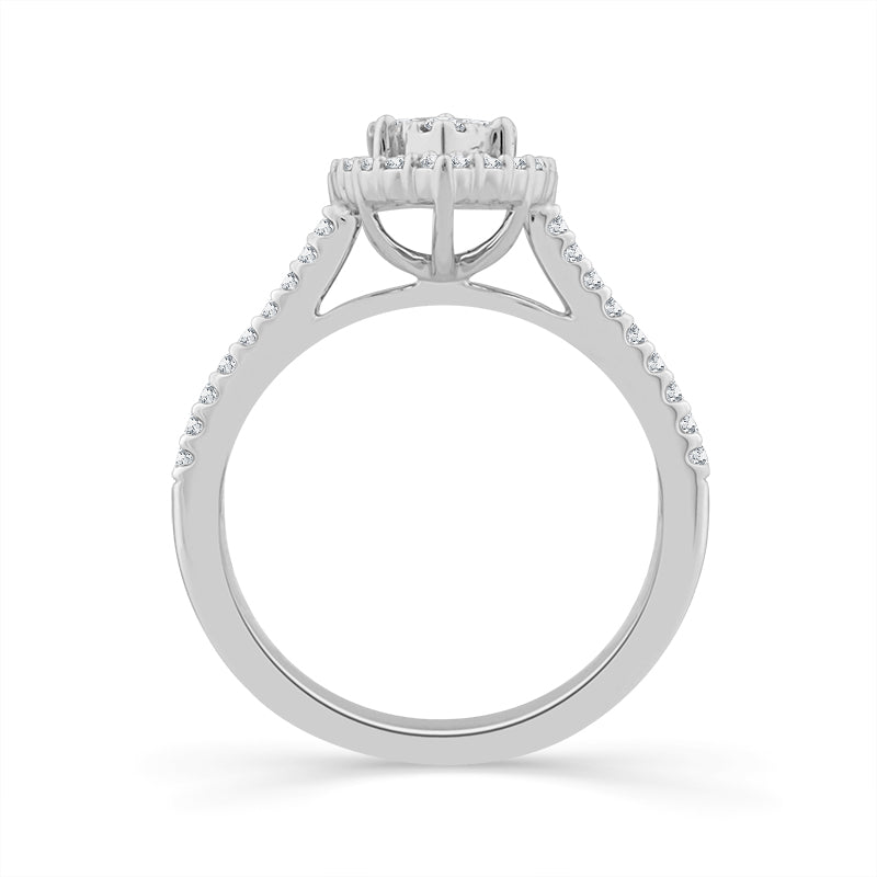 Diamond Engagement Ring 0.75 ct tw 14k White Gold