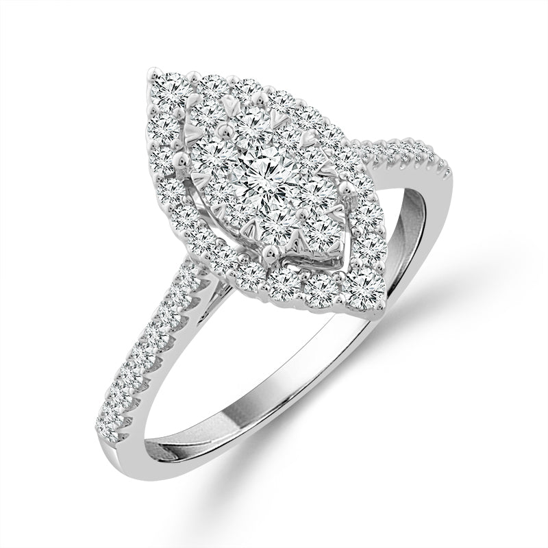 Diamond Engagement Ring 0.75 ct tw 14k White Gold