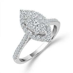Diamond Engagement Ring 0.75 ct tw 14k White Gold