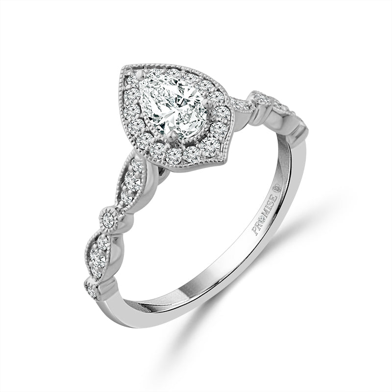 Diamond Engagement Ring 0.50 ct tw 14k White Gold