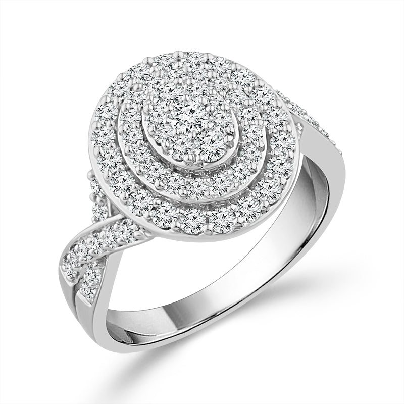 Diamond Engagement Ring 1 ct tw 10k White Gold