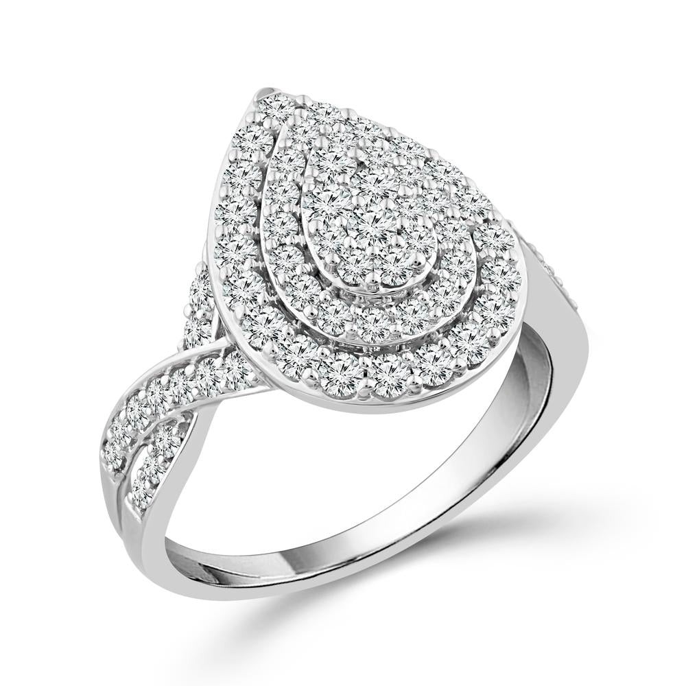 Diamond Engagement Ring 1 ct tw 10k White Gold