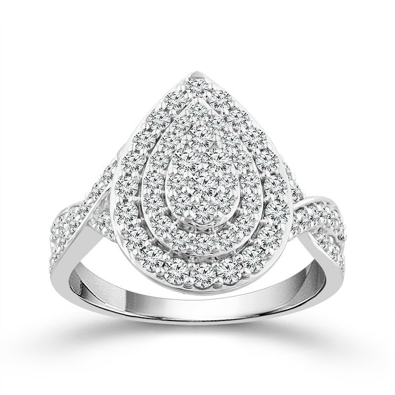 Diamond Engagement Ring 1 ct tw 10k White Gold
