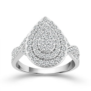 Diamond Engagement Ring 1 ct tw 10k White Gold
