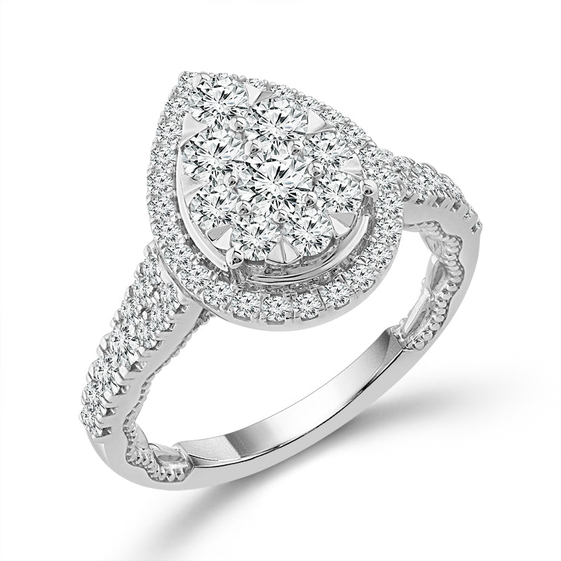 Diamond Engagement Ring 1.25 ct tw 14k White Gold